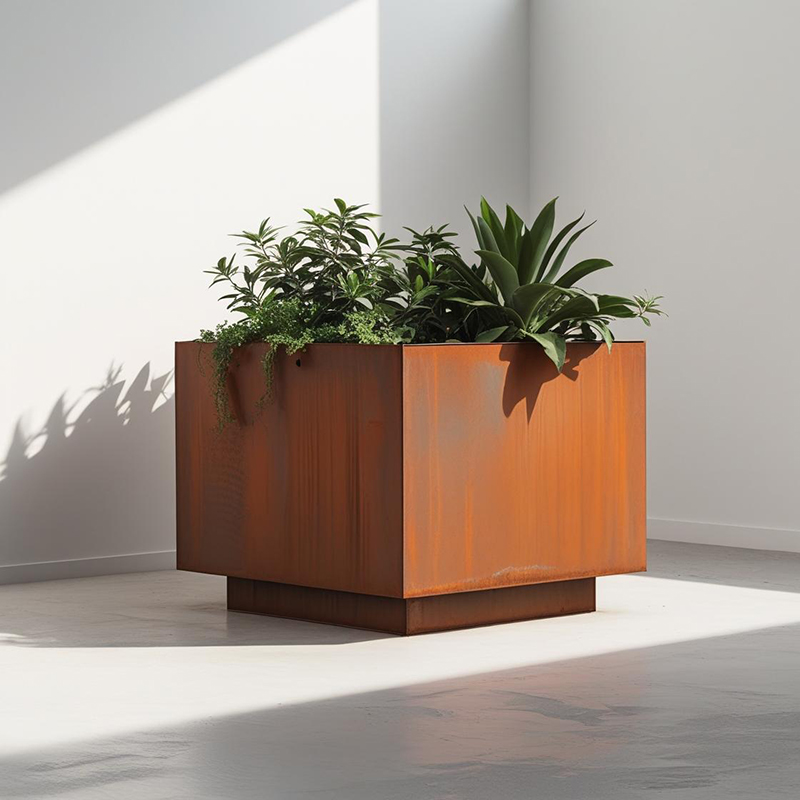 jardinière en acier corten entretien
