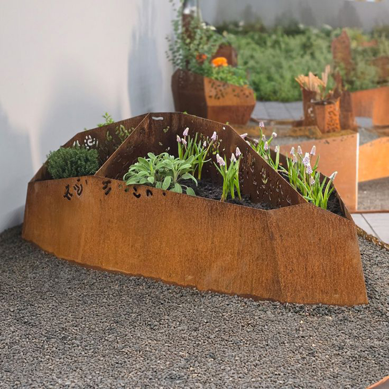 jardinières en acier corten
