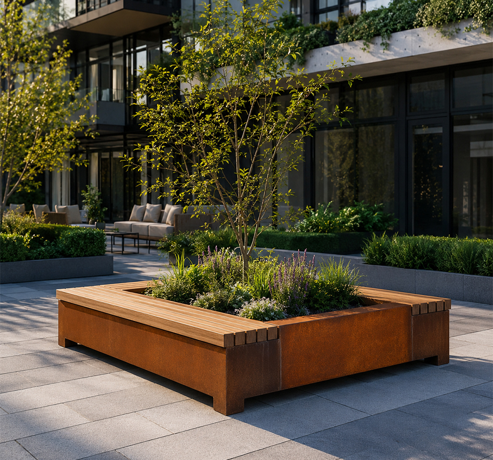 jardinière Corten Maroc